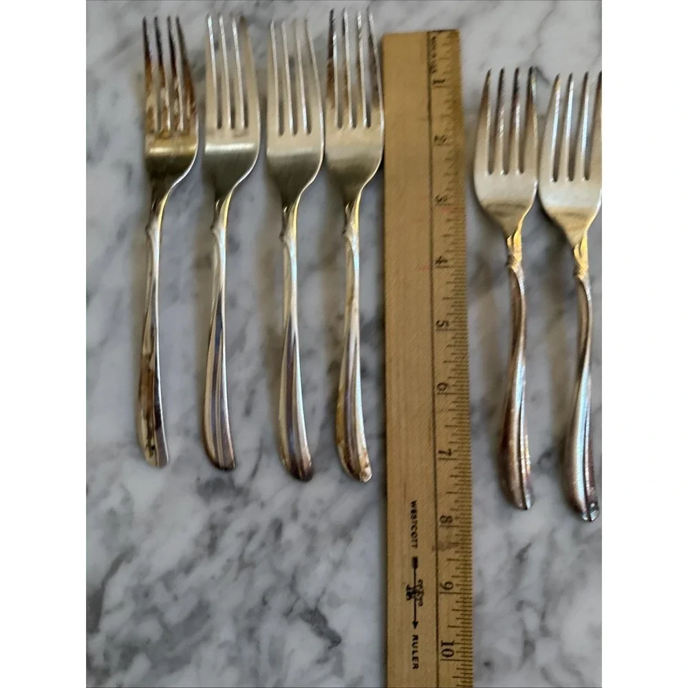 Radiance by Old Company Plate International Silverplate Dinner Salad Forks-6 Pcs